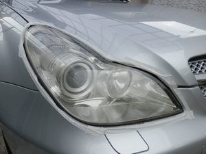 メルセデスベンツCLS350 ヘッドライトリペア 施工前画像①(2014.9.15).jpg